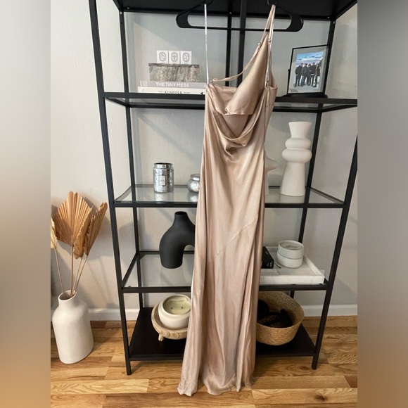 Shona Joy La Lune One Shoulder Cowl Back Maxi Dress - Picture 10 of 12